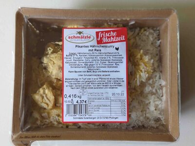 Pikantes Hähnchencurry mit Reis