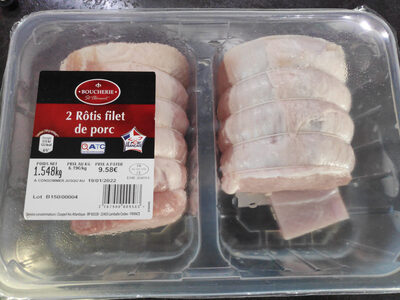 2 rôtis filet de porc