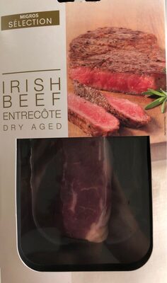 Irish beef entrecote dry aged