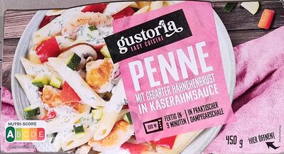 Penne mit Hähnchenbrust in Käserahmsauce