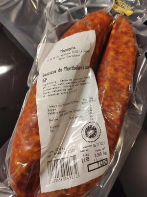 Saucisse de Montbéliard à cuire IGP