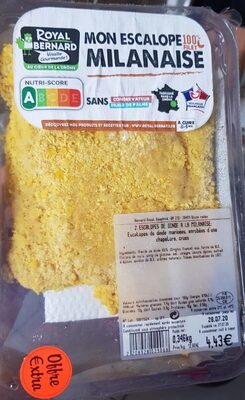 Escalope milanaise 100% filet