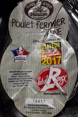 Poulet fermier jaune