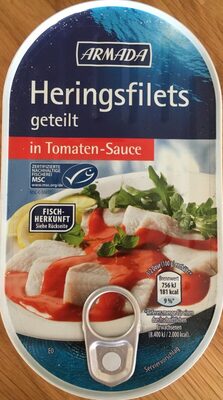 Heringsfilets in Tomatensauce