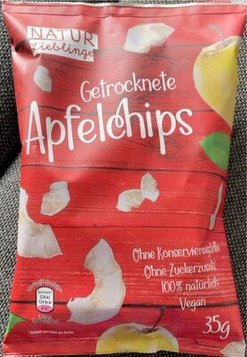 Getrocknete Apfelchips