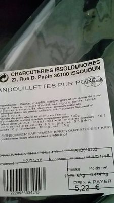Andouillettes pur porc