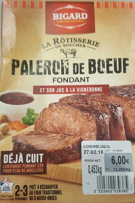 Paleron de bœuf fondant