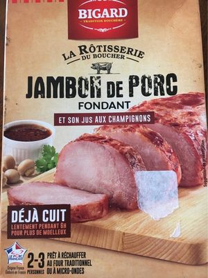 Jambon de porc fondant