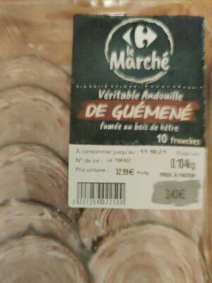Véritable andouille de guémené fumée au bois de hêtre