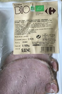 Roti de porc cuit superieur