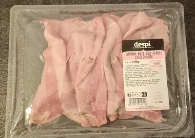 Jambon rôti aux herbes chiffonnade