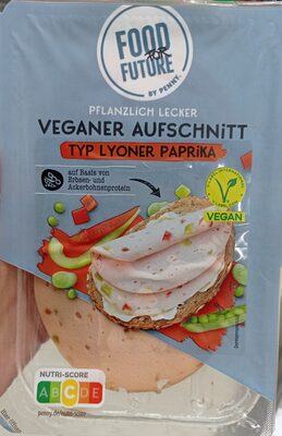 Veganer Aufschnitt typ Lyoner Paprika