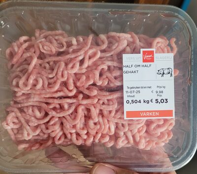 Half om half gehakt