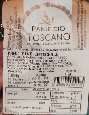 Pane fine integrale