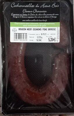 Boudin noir oignon mini brasse