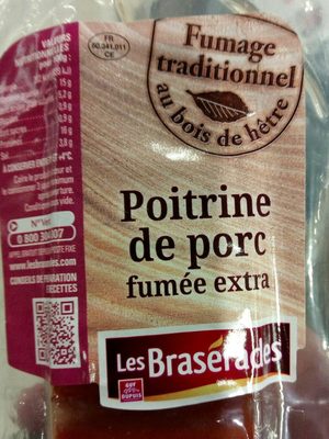 Poitrine de porc fumée extra