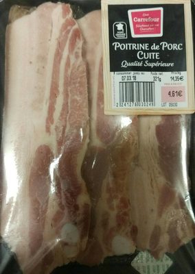 Poitrine de porc cuite