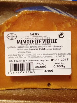Mimolette vieille