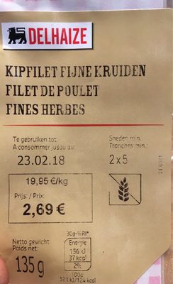 Filet de poulet fines herbes