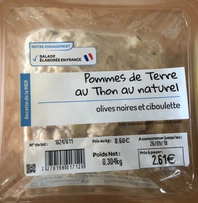 Pommes de terre au thon naturel
