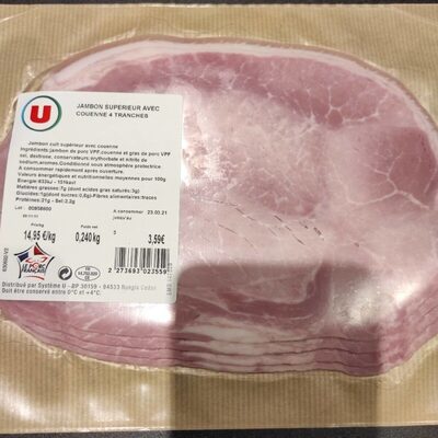 Jambon supérieur avec couenne