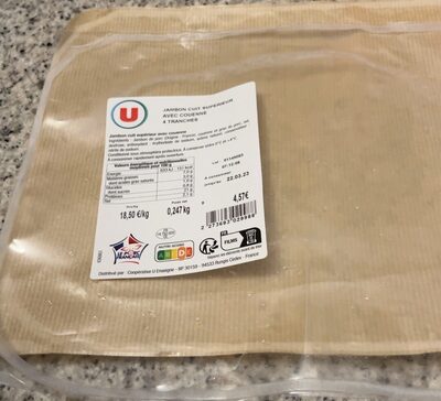 Jambon cuit supérieur avec Couenne