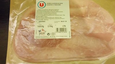 Jambon supérieur sans couenne 2 tranches