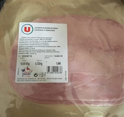 Jambon superieur sans couenne