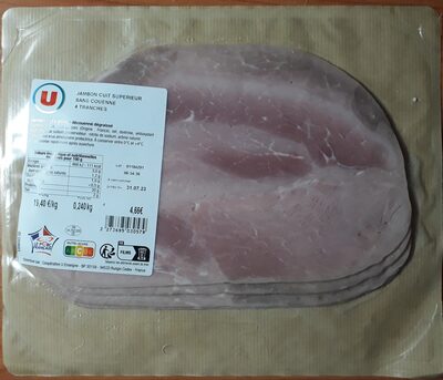 Jambon cuit supérieur sans couenne