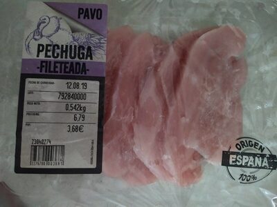 Pechuga de pavo fileteada