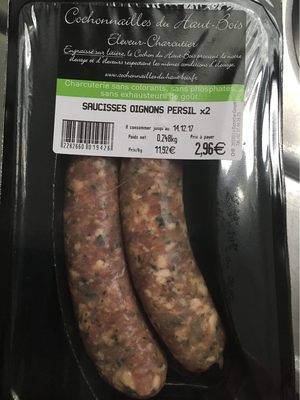 Saucisses oignons persil