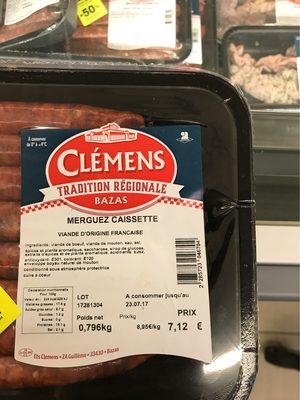 Merguez caissette