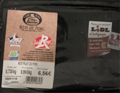Roti filet de porc Label rouge