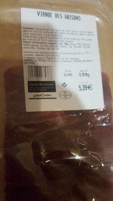 Viande des grisons