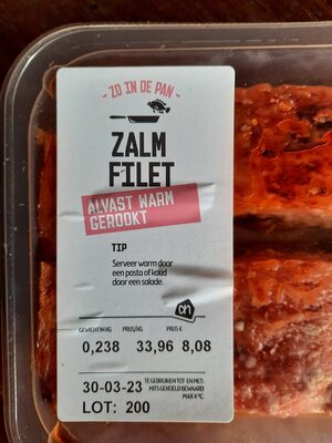 Warmgerookte zalmfilet