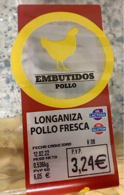 Longaniza de pollo fresca