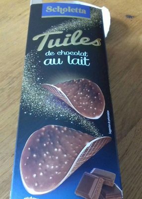 Tuiles de chocolat noir