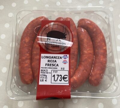 Longaniza roja fresca