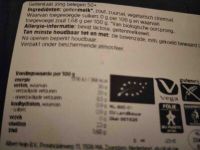Geitenkaas jong belegen 50+