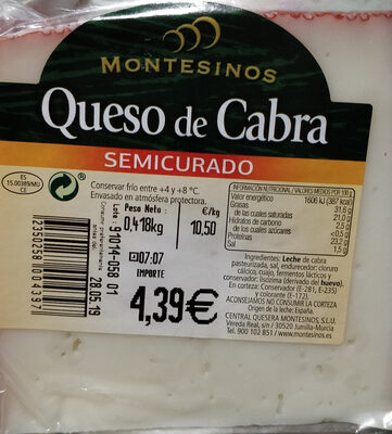 Queso de Cabra Semicurado