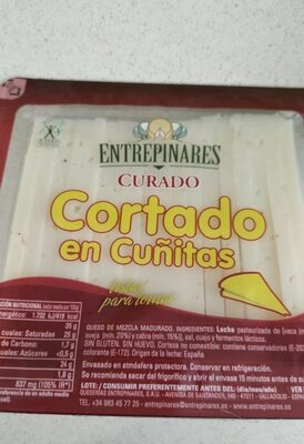 Queso cortado en Cuñitas