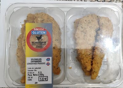 Solomillos empanados sin gluten
