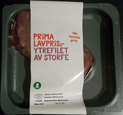 Prima Lavpris Ytrefilet av storfe