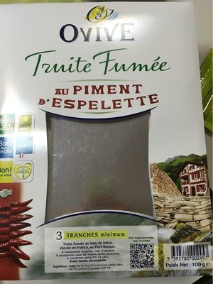 Truite fumee au piment d’espelette