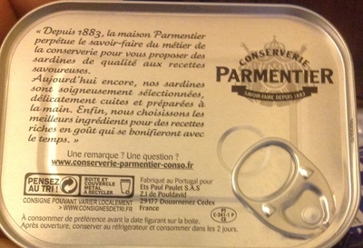 Sardines huile d.olive extra