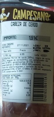 Cabeza de cerdo