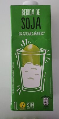 Bebida de soja sin azúcares añadidos