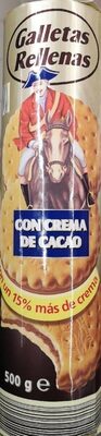 Galletas Rellenas con crema de chocolate