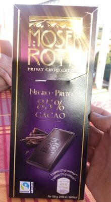 Chocolate negro 90 por ciento