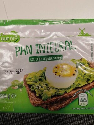 Pan integral con trigo espelta verde